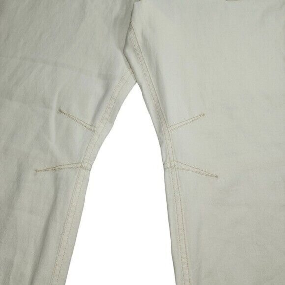 We The Free Womens Ivory Relax Cotton Pants Wide Leg Drawstring Waistband L NEW - Picture 8 of 15